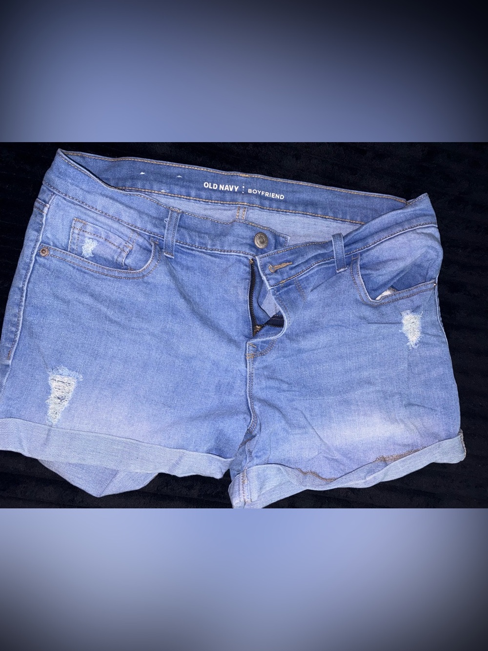Old Navy Light Blue Boyfriend Denim Shorts